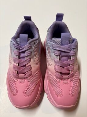 Madden NYC Pink Purple Chunky Sneakers Kids Girls Size 1 Athletic